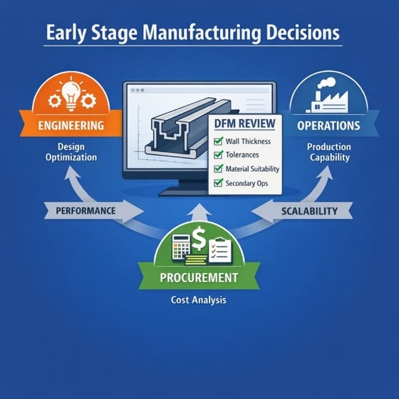 Early stage manufacturing descision