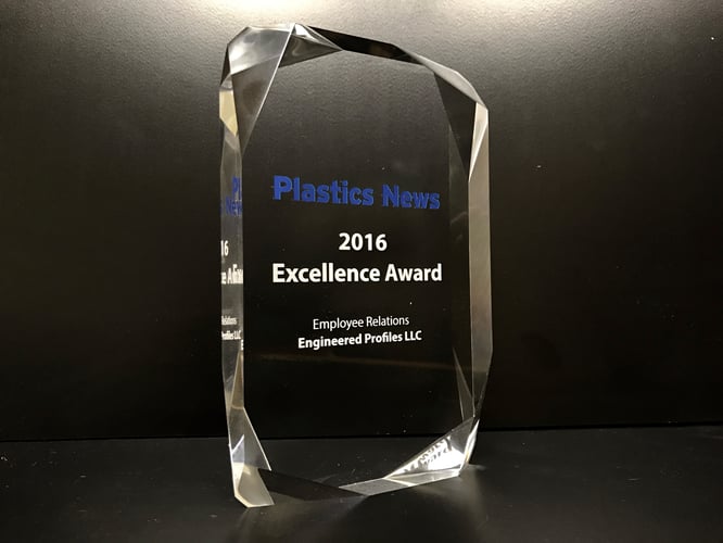 Engineered Profiles Wins Plastics News Excellence Award